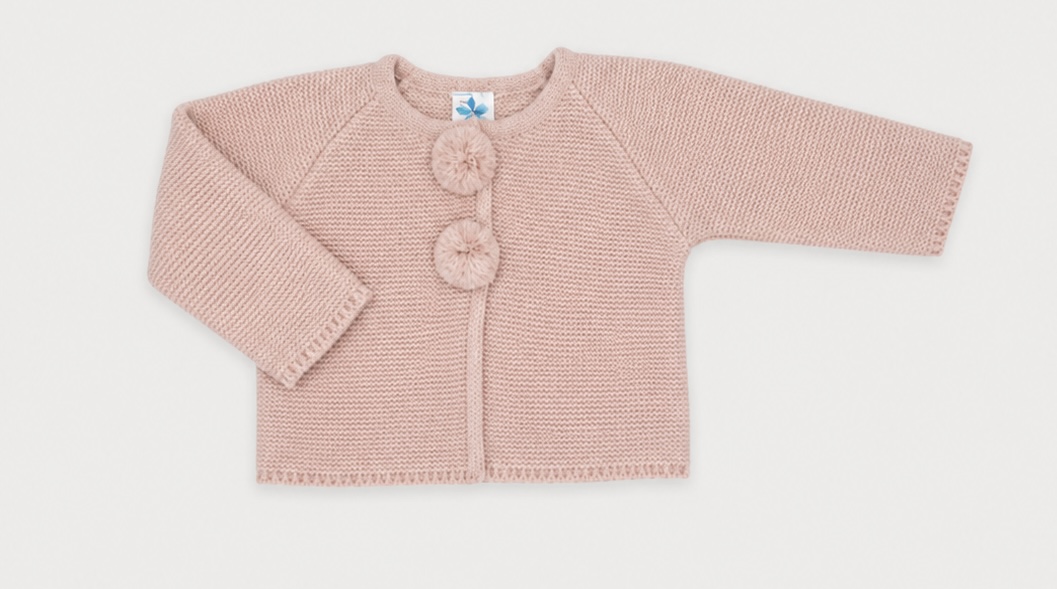 CHAQUETA PUNTO BOBO POMPONES MAQUILLAJE 1 CHAQUETA PUNTO BOBO POMPONES MAQUILLAJE