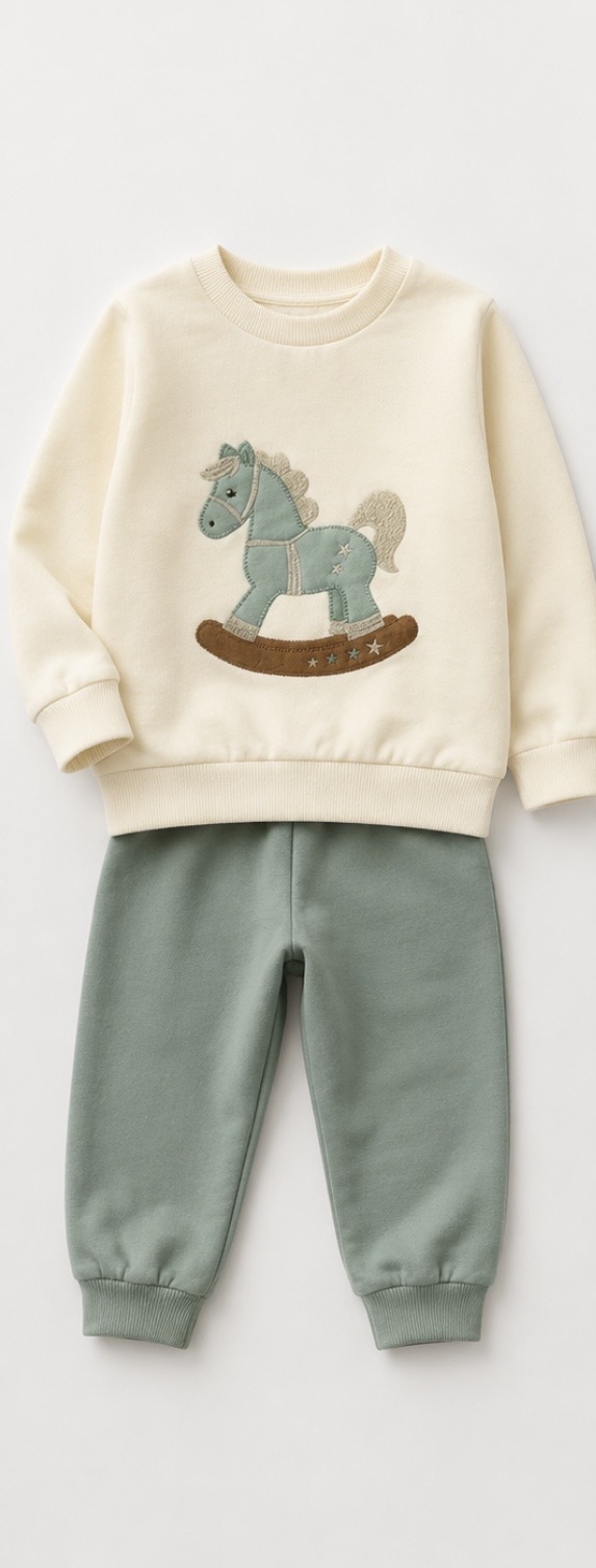 CONJUNTO ALGODON CABALLITO NIÑO 1 CONJUNTO ALGODON CABALLITO NIÑO