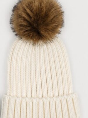 GORRO POMPON PELO CRUDO
