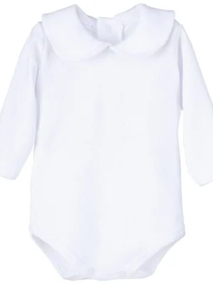 BODY  ALGODON CUELLO BEBE MANGA LARGA BLANCO