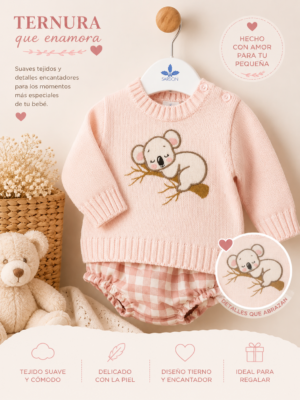 CONJUNTO KOALA ROSA