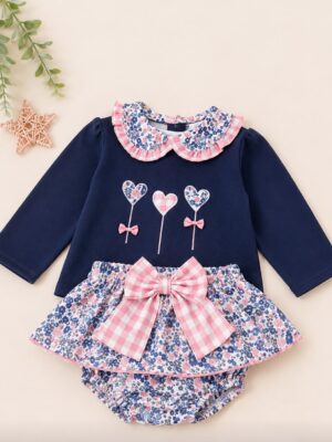 CONJUNTO SUDADERA FALDA CORAZONES