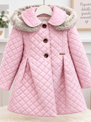 ABRIGO NIÑA ACOLCHADO ROSA