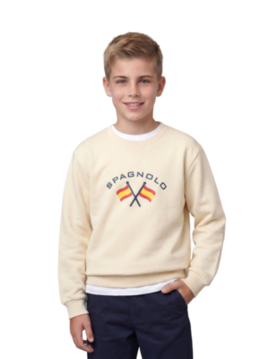 SUDADERA BASICA BLANCA