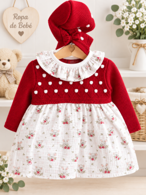 VESTIDO BAMBULA OSITOS CON CAPOTA