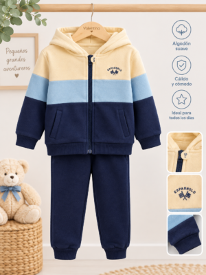 CHAQUETA  -PANTALON FELPA  MARINO
