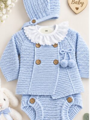 CONJUNTO 4PIEZAS CELESTE