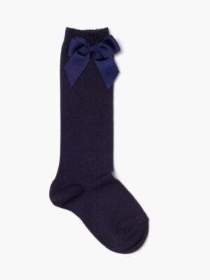 Calcetas Azul MARINO Altas con Lazo Cóndor