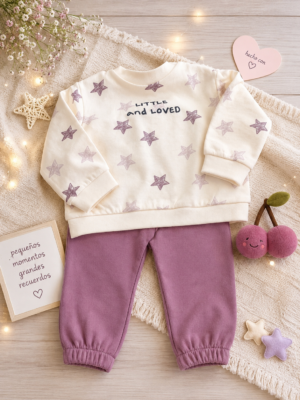 CONJUNTO ALGODON ESTRELLAS