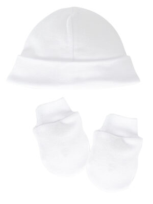 Pack natal gorro y manoplas Calamaro BLANCO