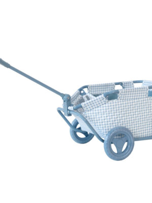 CARRITO PARA JUGUETES VICHY BLUE